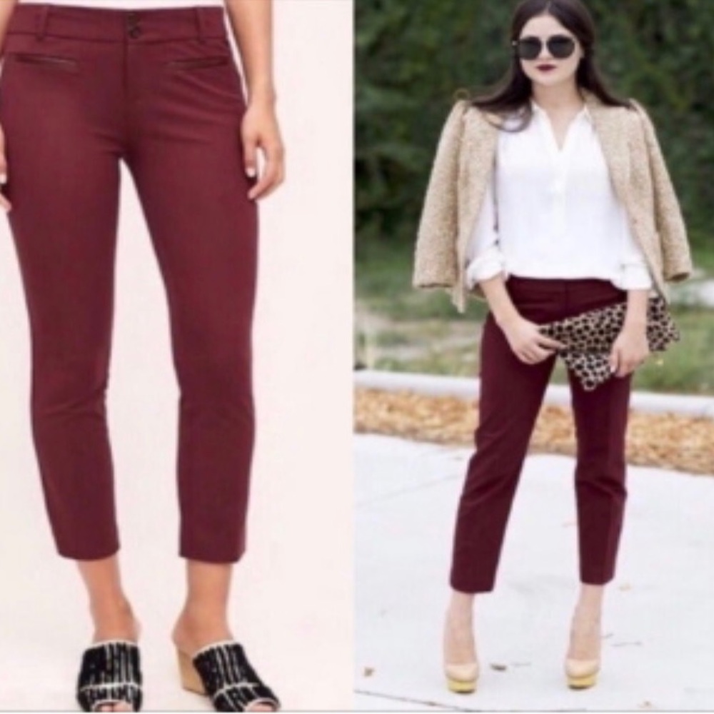Anthropologie Cropped Ankle Pants